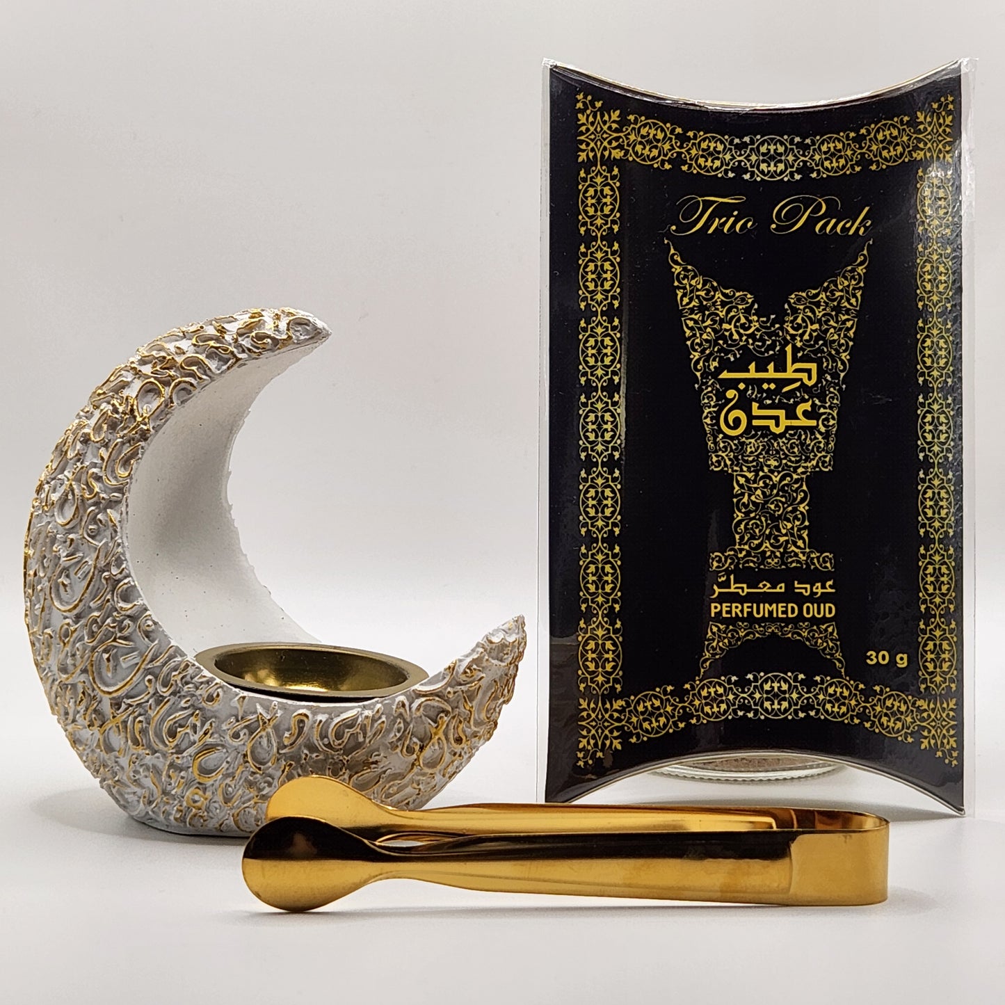 Trio Pack with White Crescent CHARCOAL Burner