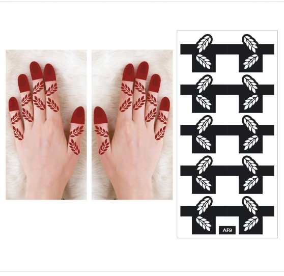 Temporary HennaTattoos Stencil Stickers