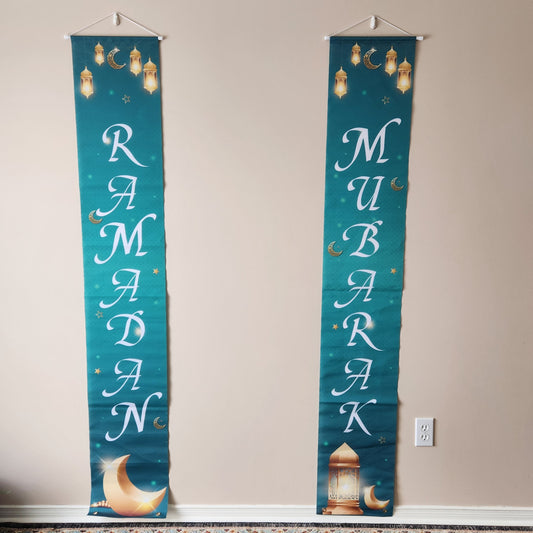 Green Ramadan Banner Set 2 pc 30cmX180cm