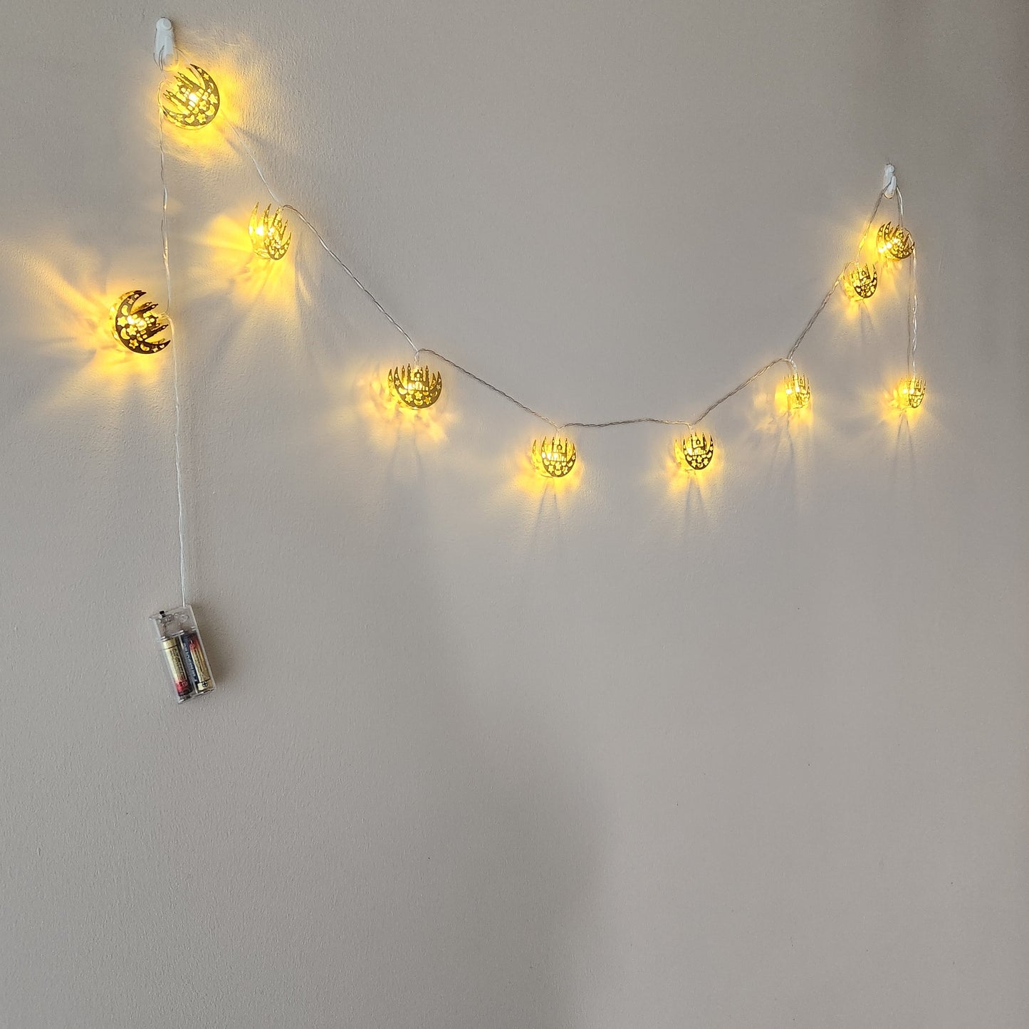 Ramadan and Eid String Light 10 LEd Cressenr and Mosque Battery Operated