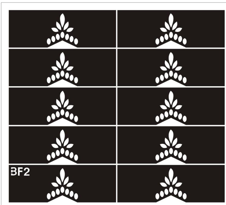 Temporary HennaTattoos Stencil Stickers